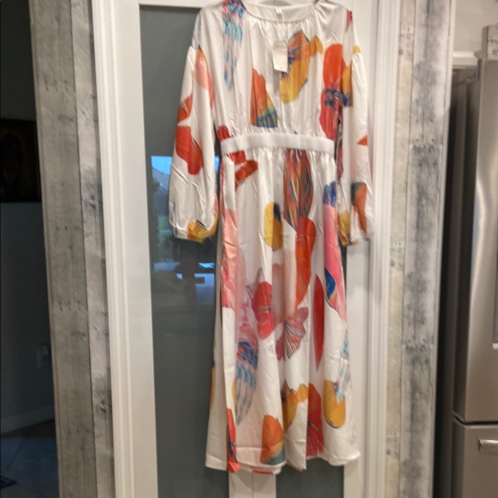 Colorful Abstract Midi Dress